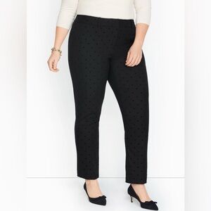 NWT TALBOTS Hampshire Ankle Pants - Heart Print Plus Size 16W
